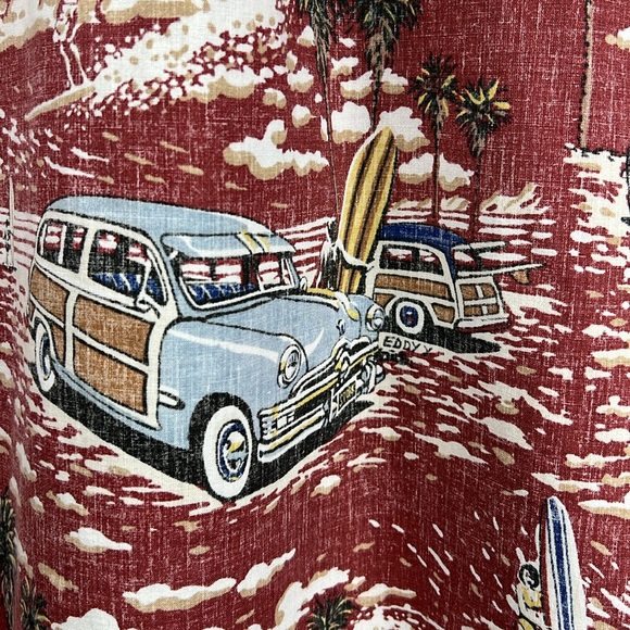 Reyn Spooner Vintage "Classic Cars" aloha shirt - size XL - Picture 7 of 8